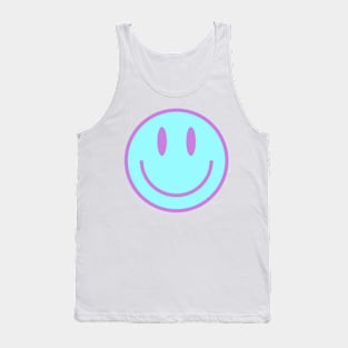 Smiley Face in Blue & Purple Tank Top